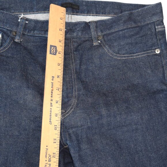 Uniqlo Men's Slim Straight Jeans - Navy - Picture 4 of 9